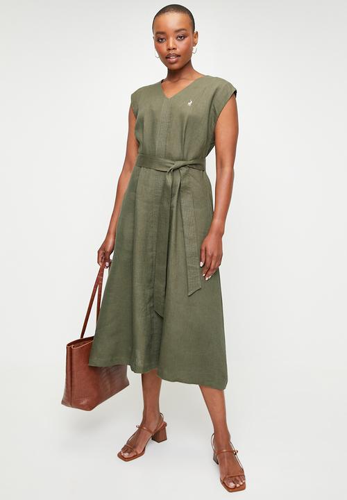 POLO - Wmn Gwen Sleeveless Dress - Olive