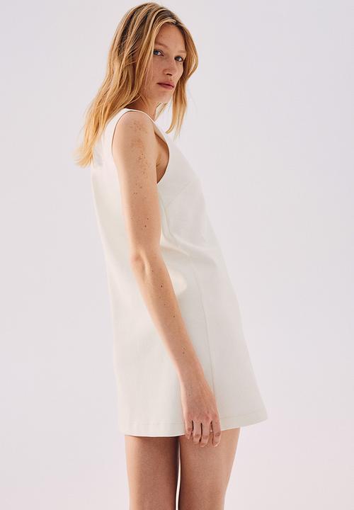 H&M - Sleeveless jersey dress - cream