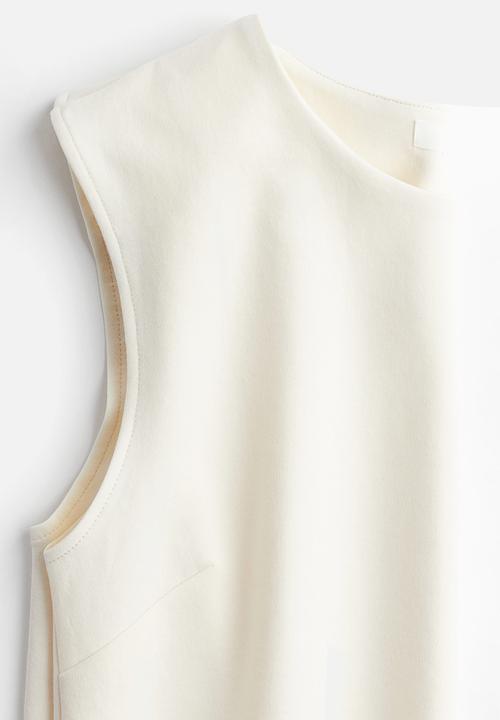 H&M - Sleeveless jersey dress - cream