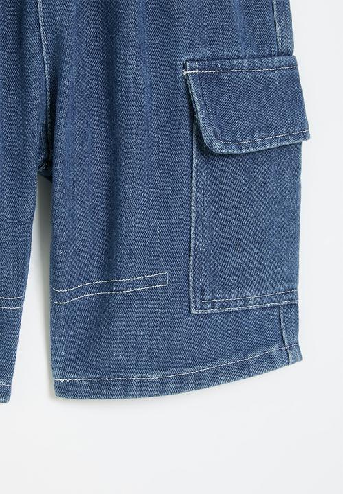 Pop Candy - Utility shorts - dark blue