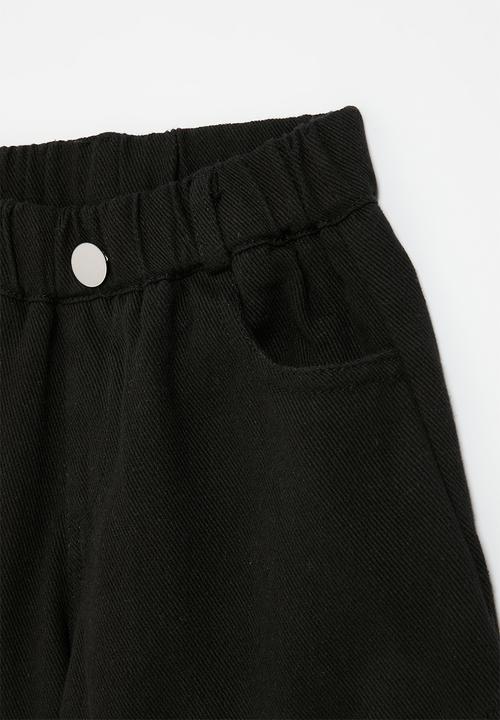 Pop Candy - Frayed shorts-black