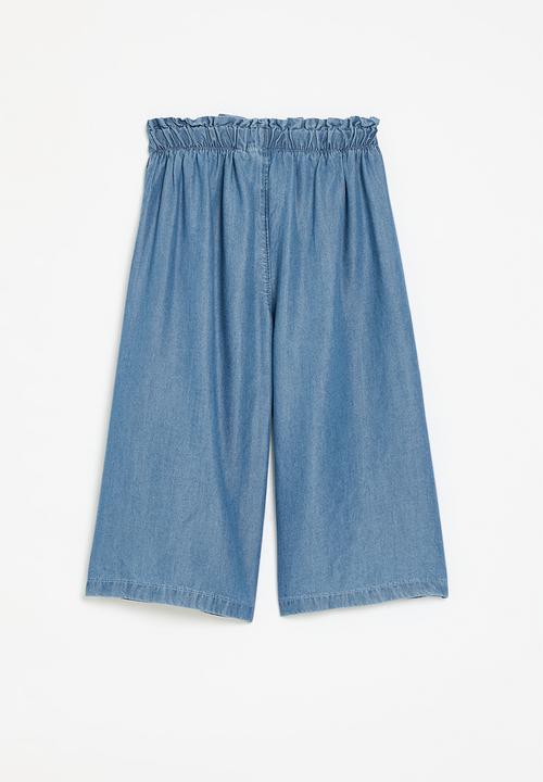 Pop Candy - Palazzo denim pants - blue