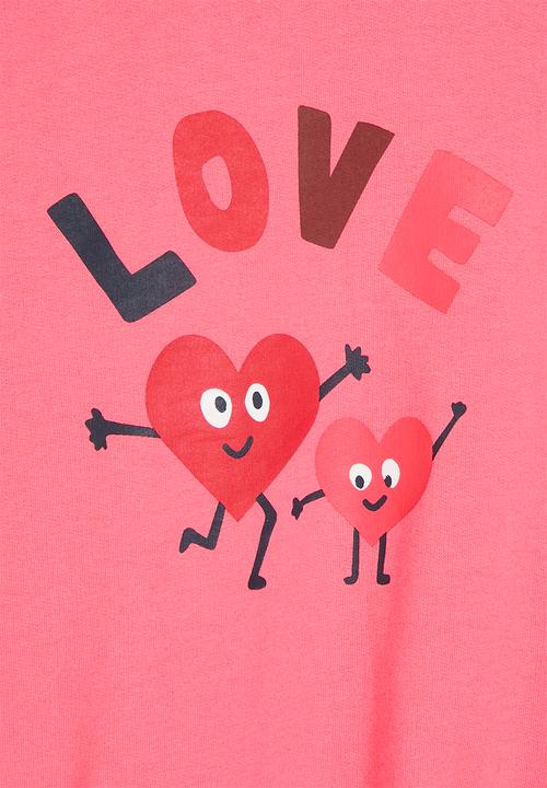 Pop Candy - Love print sweat top - pink