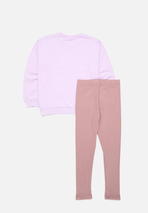 Pop Candy - sweat top & legging set - purple