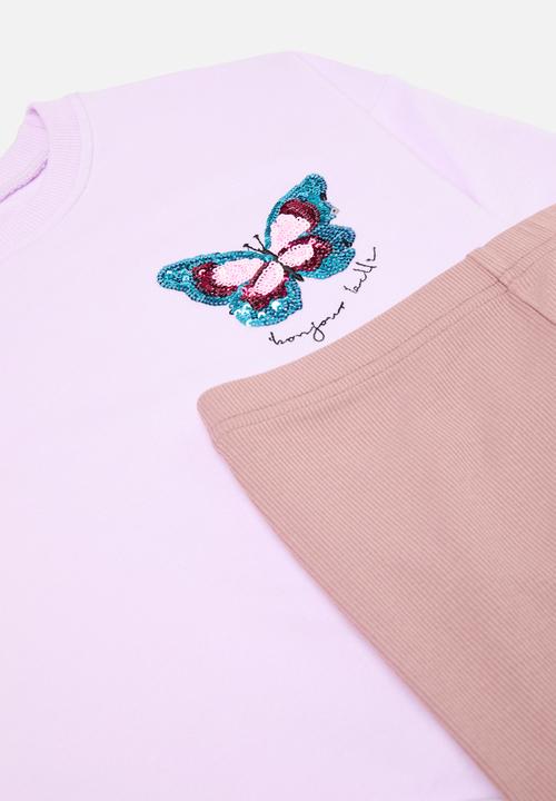 Pop Candy - sweat top & legging set - purple