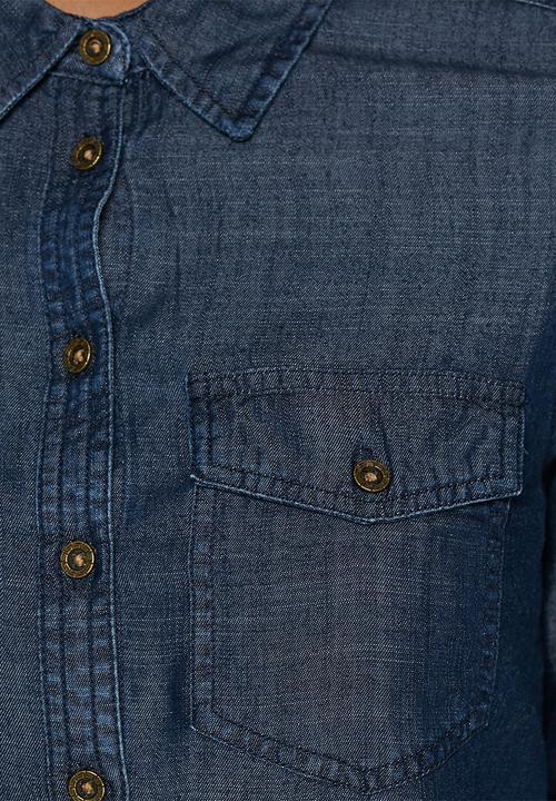 ONLY - Nova raw denim shirt