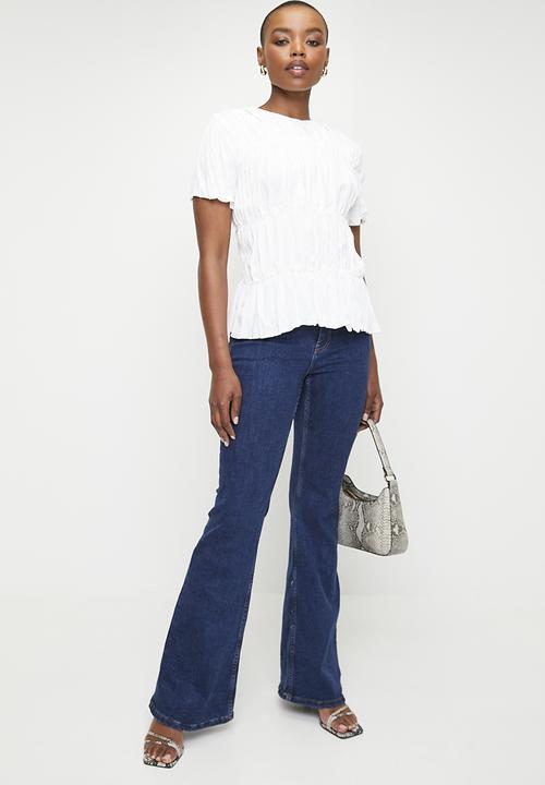 edit - Crushed blouse - white