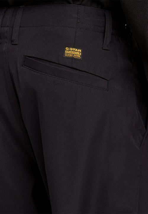 G-STAR - Pleated Tech Chino Relaxed - dk black