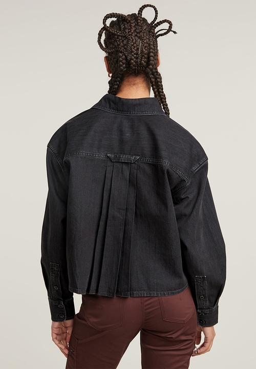 G-STAR - Cropped shirt long sleeve wmn - Black