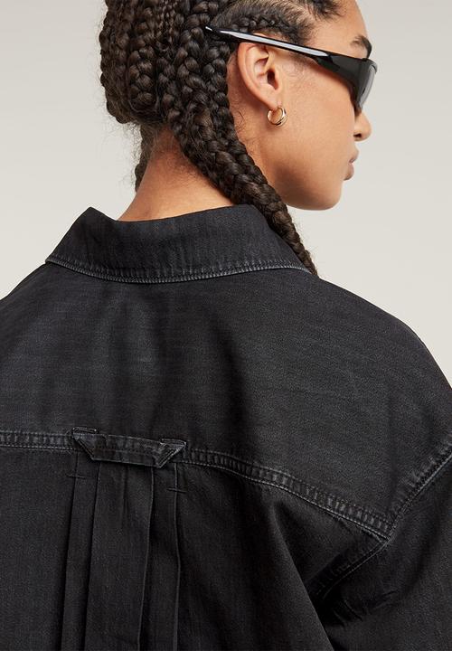 G-STAR - Cropped shirt long sleeve wmn - Black