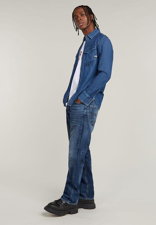 G-STAR - Dakota Regular Straight - worn in waterspouts