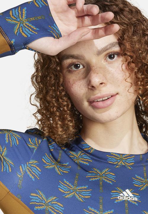 adidas Performance - Farm Body Long Sleeve - Bronze Strata/Dark Marine/Night Indigo