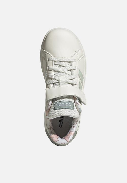 adidas Performance - Dino Grand Court El C - Owhite/Lingrn/Silgrn