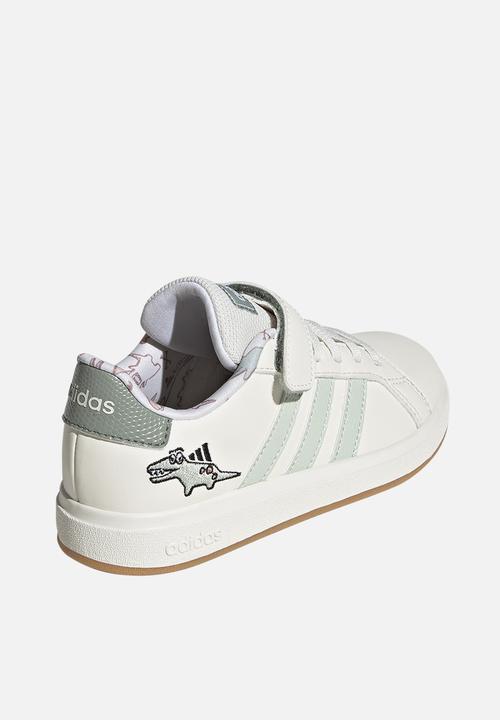 adidas Performance - Dino Grand Court El C - Owhite/Lingrn/Silgrn