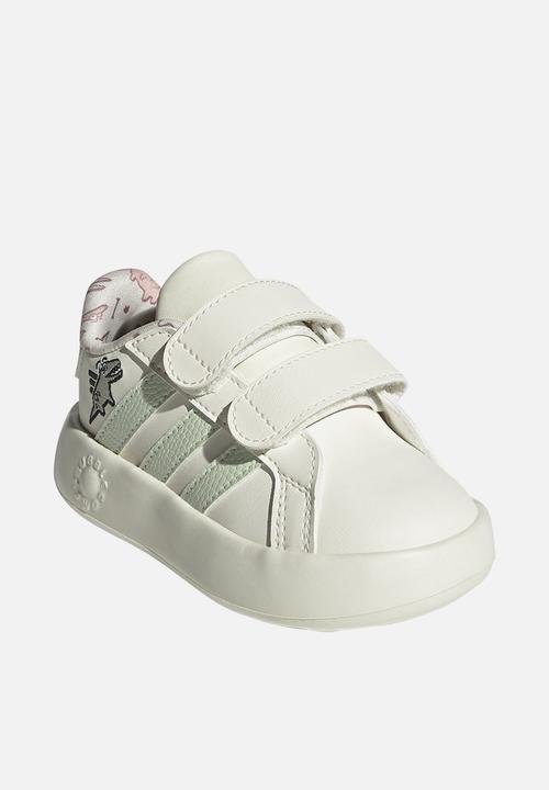 adidas Performance - Grand Court Dino Cf I - Owhite/Lingrn/Silgrn