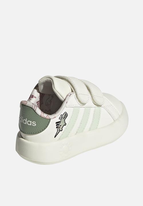 adidas Performance - Grand Court Dino Cf I - Owhite/Lingrn/Silgrn