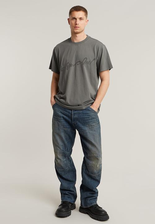 G-STAR - Flock G-script loose r t - gs grey
