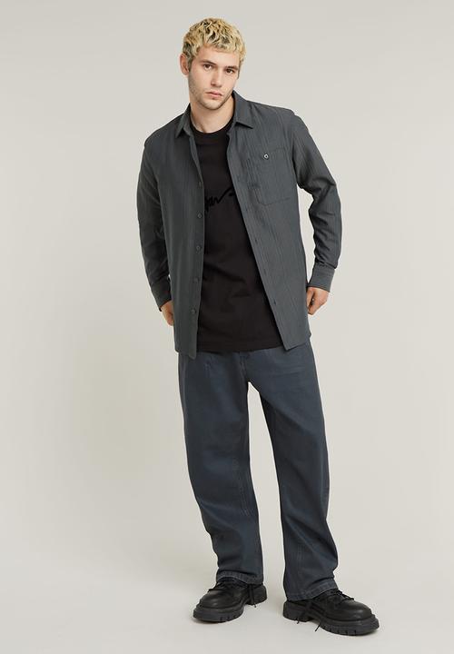 G-STAR - Flock G-script loose r t - dk black