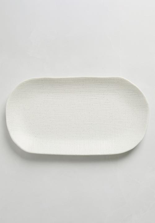 Maxwell & Williams - Onni Oblong Platter - Speckle White