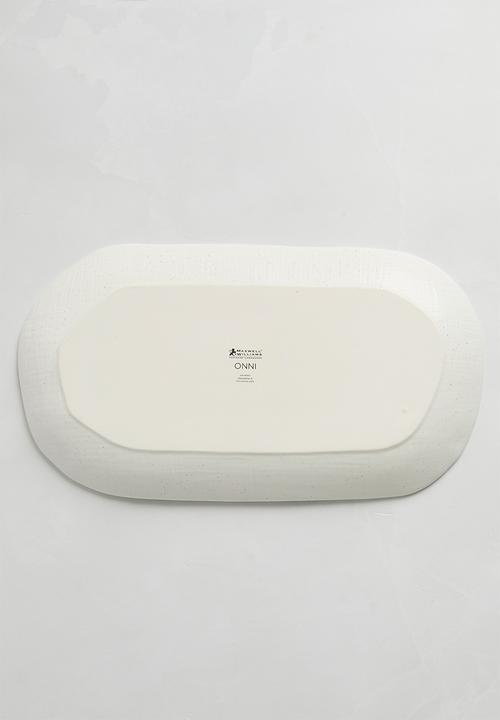 Maxwell & Williams - Onni Oblong Platter - Speckle White