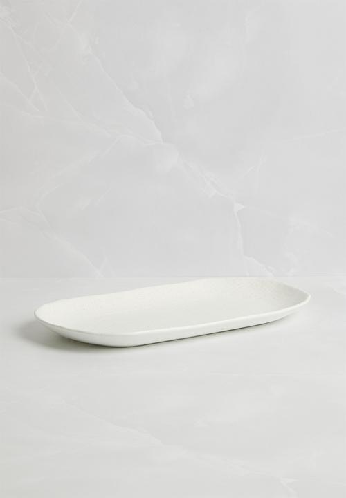 Maxwell & Williams - Onni Oblong Platter - Speckle White