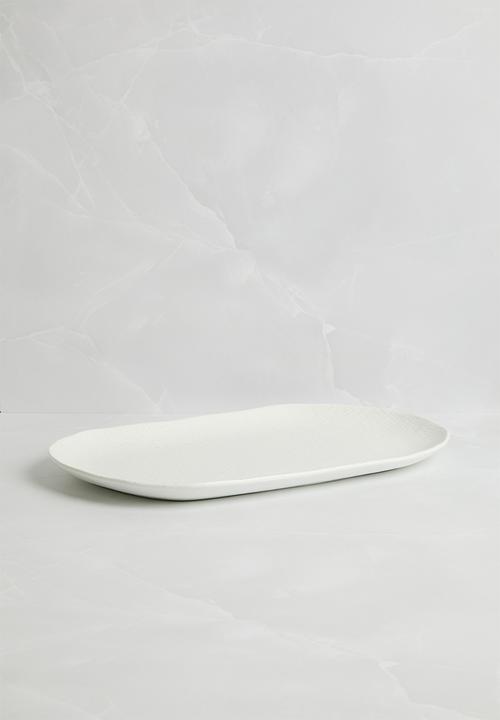 Maxwell & Williams - Onni Oblong Platter - Speckle White