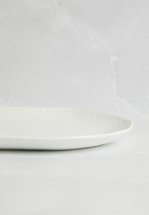 Maxwell & Williams - Onni Oblong Platter - Speckle White