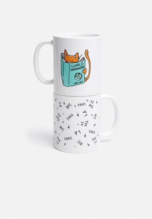 Superbalist Mugs - Cat world domination mug