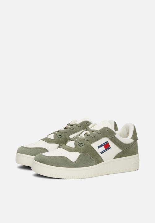 Tommy Hilfiger - Tjm basket leather  - Washed Army