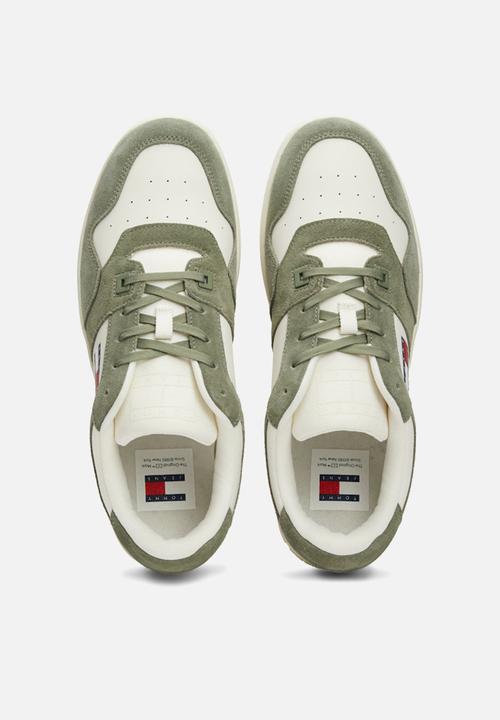 Tommy Hilfiger - Tjm basket leather  - Washed Army