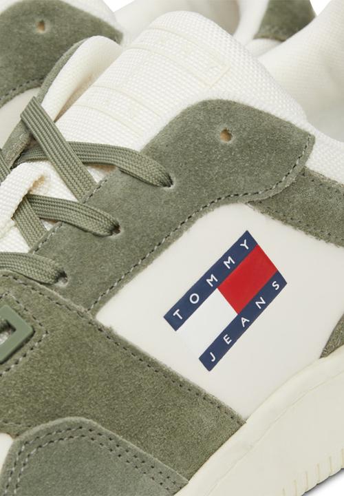 Tommy Hilfiger - Tjm basket leather  - Washed Army