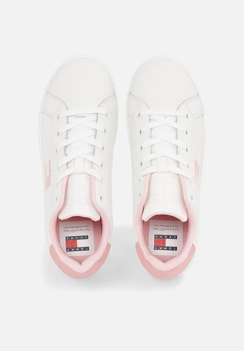 Tommy Hilfiger - Flatform leather sneaker - chalky pink