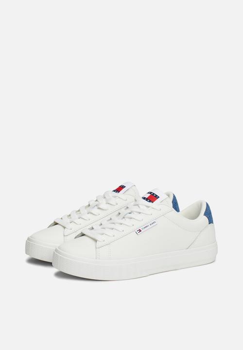 Tommy Hilfiger - Cupsole leather sneaker - ecru