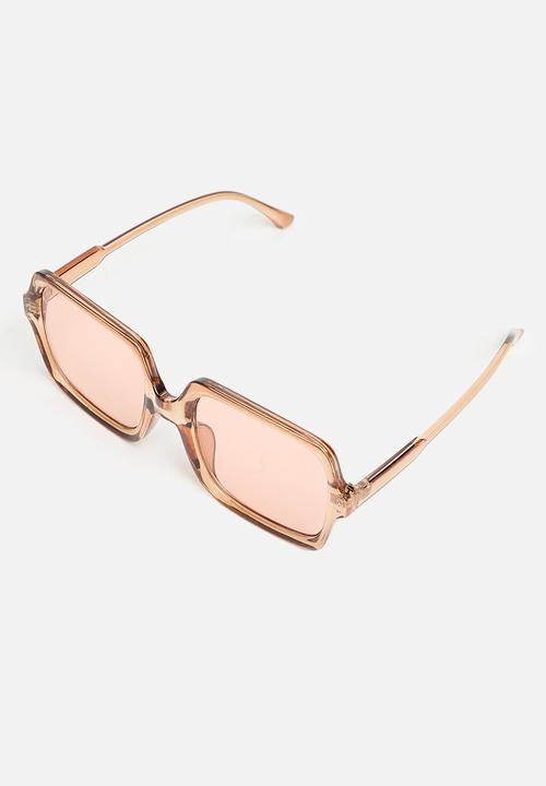 Superbalist - Women square frame sunglasses - brown