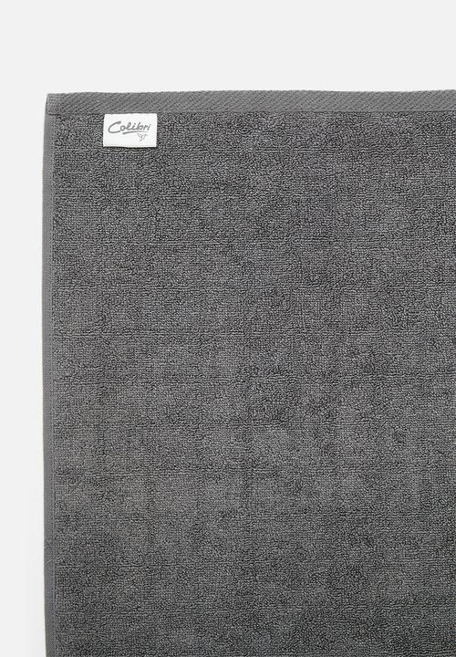 Colibri - Grid Check Zero Twist Towel - Charcoal