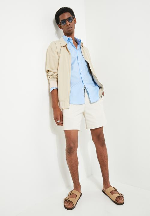 POLO - Christian Long Sleeve Slim Fit Strtch Shirt - Light Blue