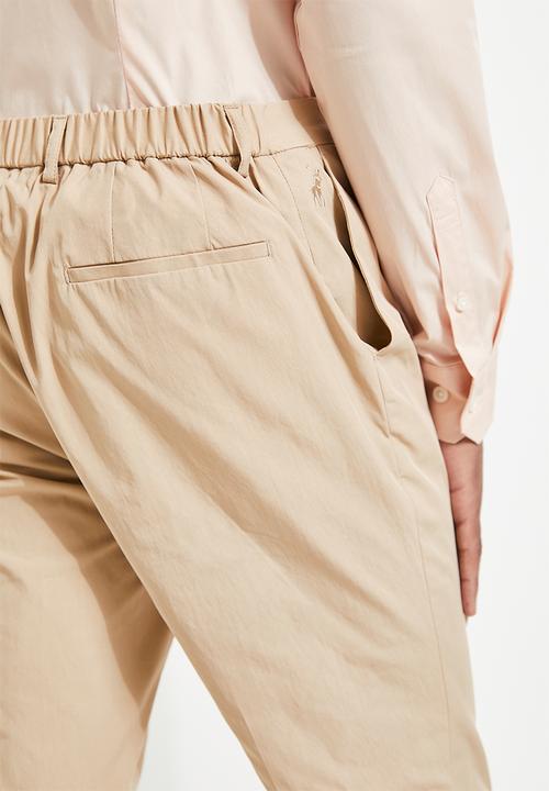 POLO - Lungi Elasticated Cropped Trouser - Stone