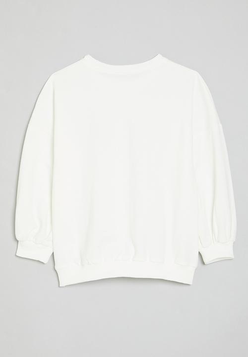Pop Candy - Placement print sweatshirt - white/cute crocodile