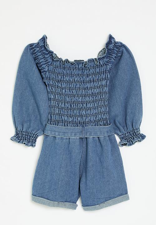 Pop Candy - Denim jumpsuit-dark blue