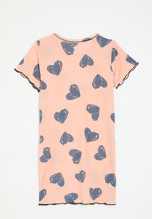 Pop Candy - Printed night dress - pink & blue