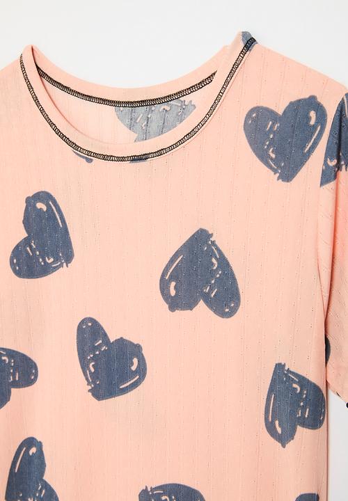Pop Candy - Printed night dress - pink & blue