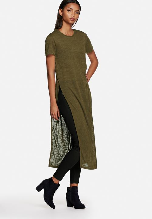 Glamorous - Side split knit top