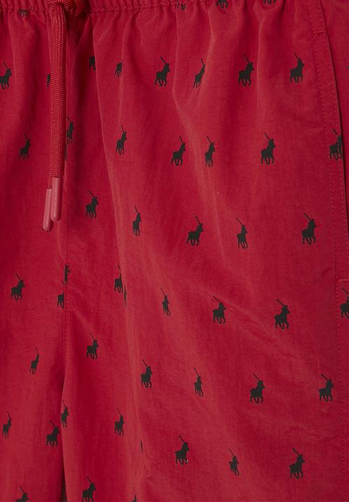 POLO - Boys bradley monogram beach short - red