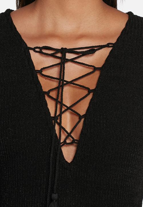 Glamorous - Lace-up bodysuit