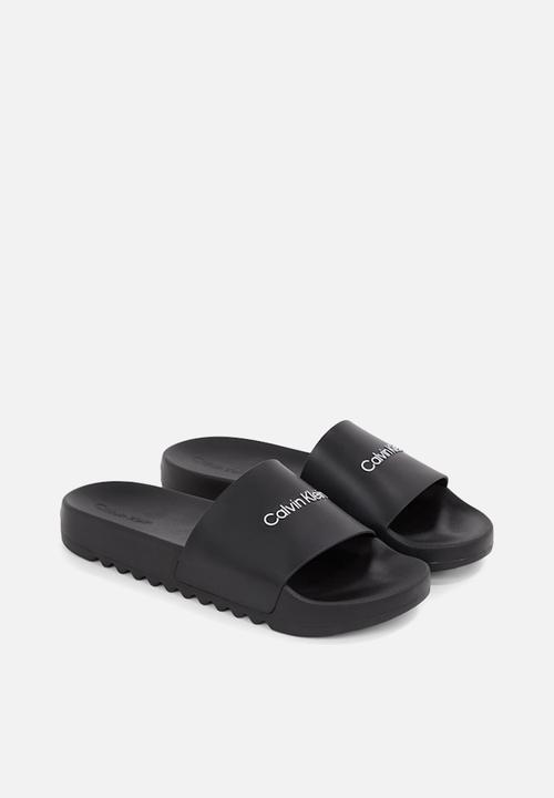 Calvin Klein - Chuncky pool slide rub - black