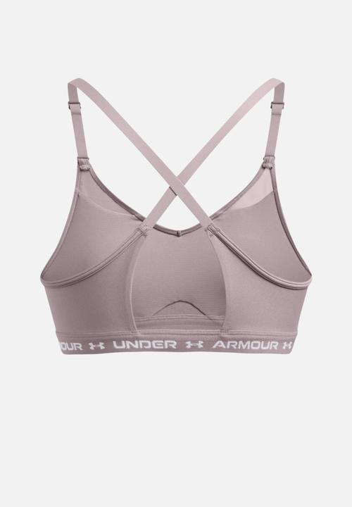 Under Armour - Ua Crossback Low Bra - Tetra Grey & White