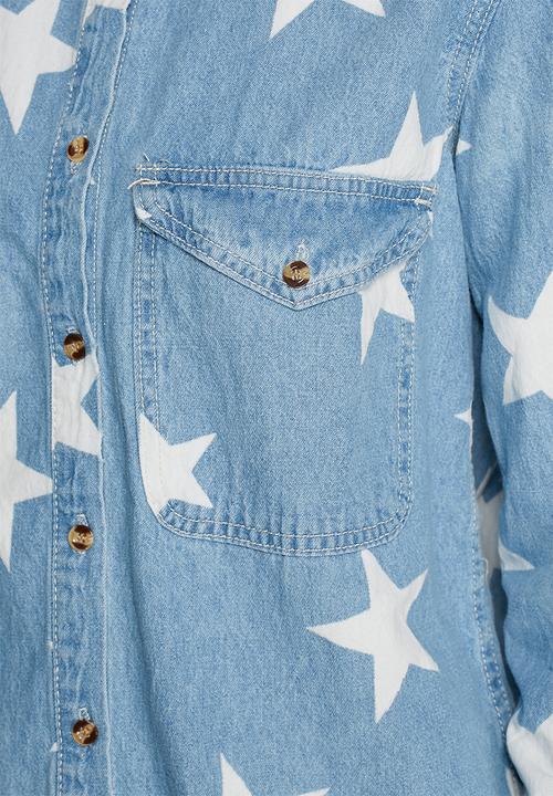 Glamorous - Star denim shirt 