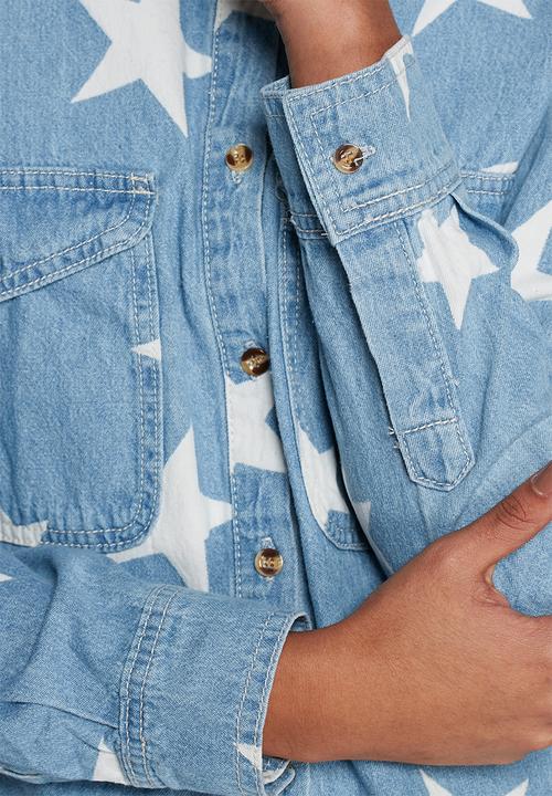 Glamorous - Star denim shirt 