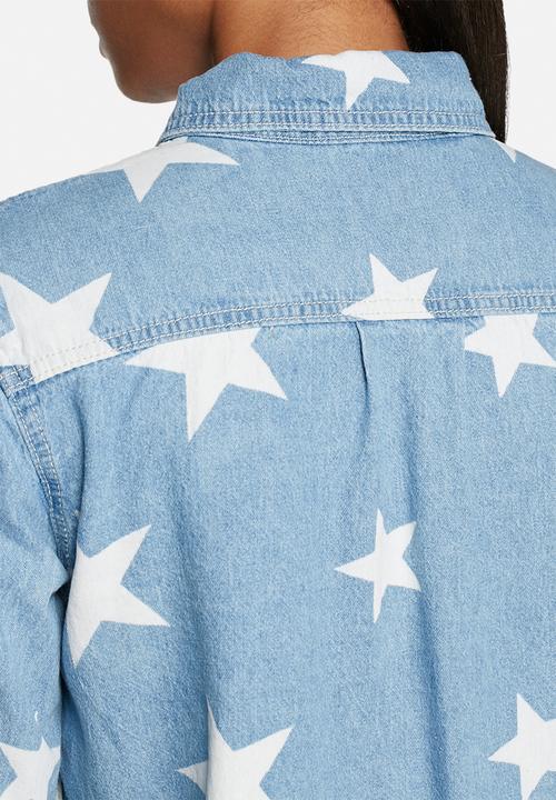 Glamorous - Star denim shirt 