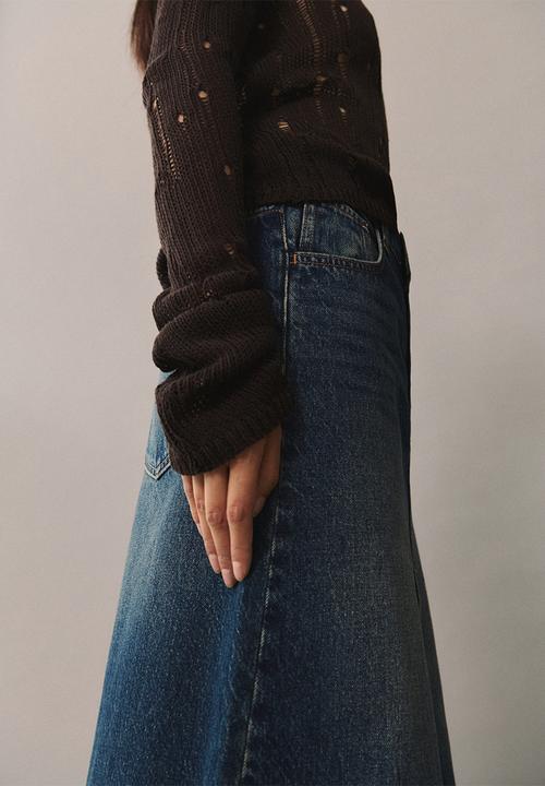 MANGO - Sweater racing - brown
